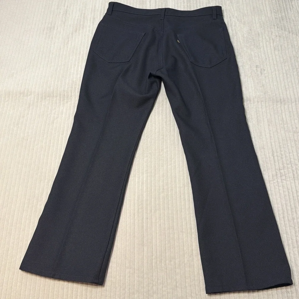 Levi's 517 Saddleman Boot Cut Black Slacks Pants Men 36x29